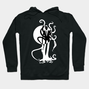 Thin Dude - Slenderman Cryptid Design - Light Design for Dark Shirts Hoodie